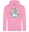 Чоловіча толстовка (худі) Rainbowdash unicorn Рожевий фото