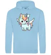 Жіноча толстовка (худі) Rainbowdash unicorn Блакитний фото