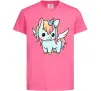 Детская футболка Rainbowdash unicorn Ярко-розовый фото