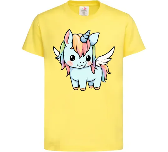 Детская футболка Rainbowdash unicorn Лимонный фото