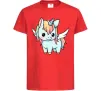 Детская футболка Rainbowdash unicorn Красный фото
