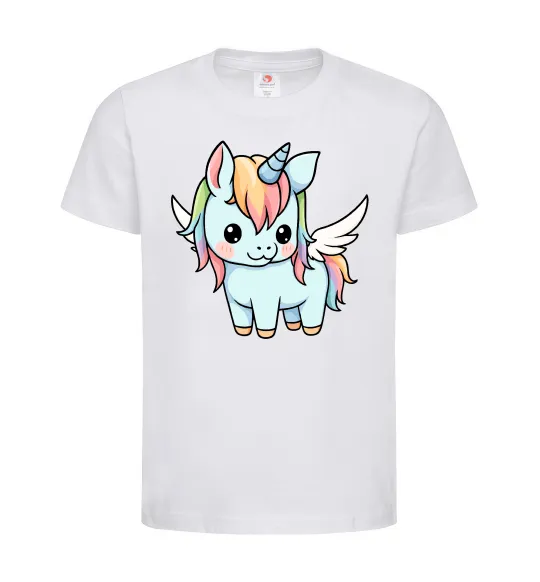 Дитяча футболка Rainbowdash unicorn Білий фото