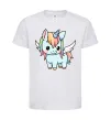 Дитяча футболка Rainbowdash unicorn Білий фото
