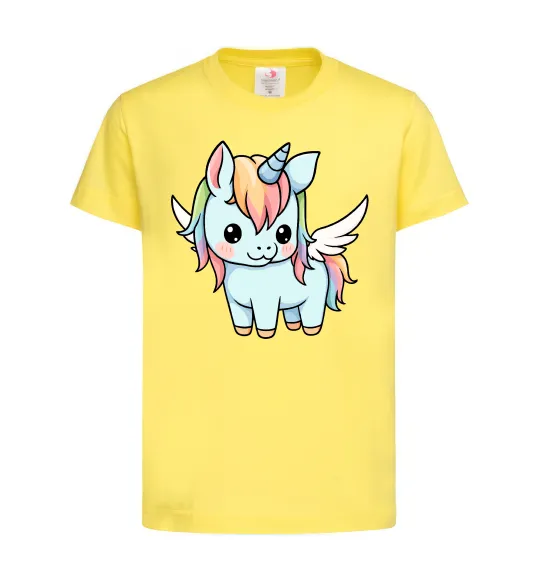 Дитяча футболка Rainbowdash unicorn Лимонний фото