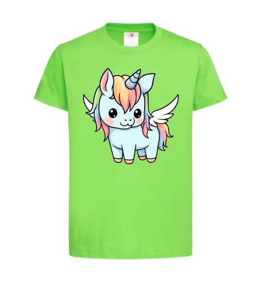 Дитяча футболка Rainbowdash unicorn Лаймовий фото