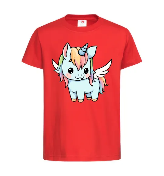 Дитяча футболка Rainbowdash unicorn Червоний фото