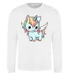 Світшот Rainbowdash unicorn Білий фото