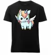Чоловіча преміум футболка Rainbowdash unicorn Чорний фото