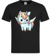 Мужская футболка Rainbowdash unicorn Черный фото