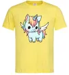 Мужская футболка Rainbowdash unicorn Лимонный фото