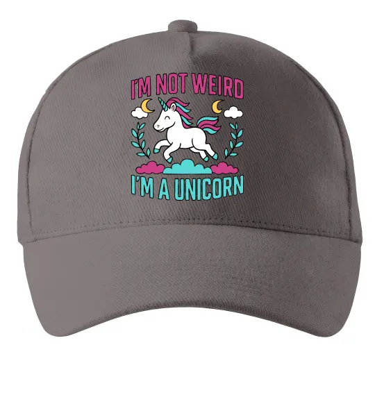 Кепка I`m not weird Серый фото