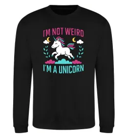 Свитшот I`m not weird Черный фото