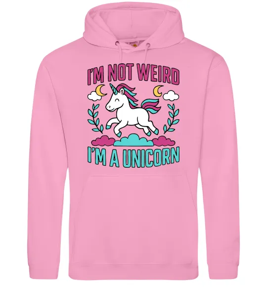Чоловіча толстовка (худі) I`m not weird Рожевий фото