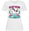 Женская футболка I`m not weird Белый фото