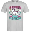 Чоловіча футболка I`m not weird Сірий фото
