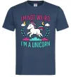 Чоловіча футболка I`m not weird Темно-синій фото