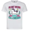 Чоловіча футболка I`m not weird Білий фото