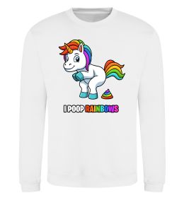 Свитшот I poop rainbows