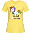 Жіноча футболка I poop rainbows Лимонний фото