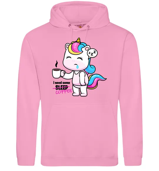 Чоловіча толстовка (худі) I need some coffee Рожевий фото