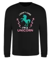 Свитшот I`m unicorn Черный фото