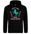 Жіноча толстовка (худі) I`m unicorn Чорний фото