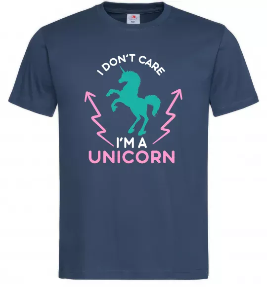 Чоловіча футболка I`m unicorn Темно-синій фото