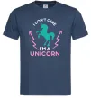 Чоловіча футболка I`m unicorn Темно-синій фото