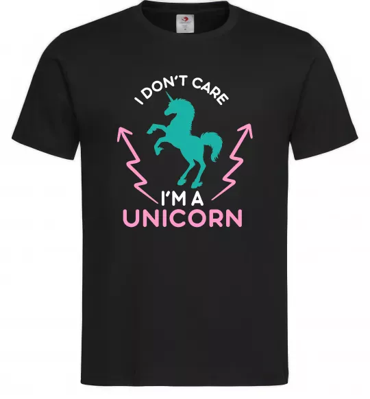Чоловіча футболка I`m unicorn Чорний фото