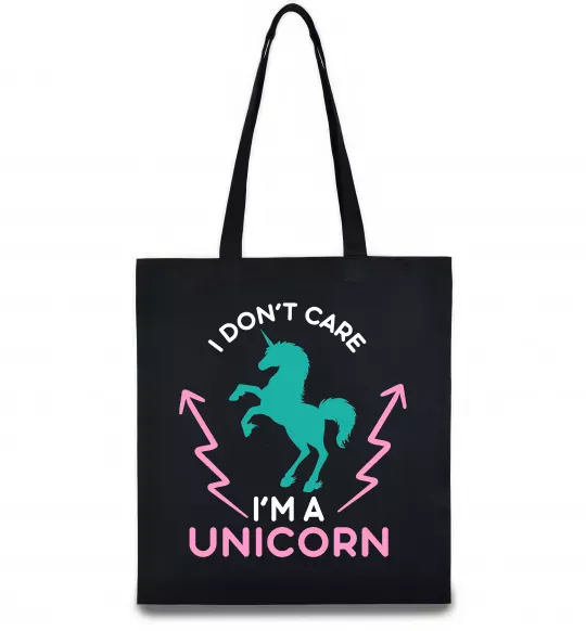 Эко-сумка I`m unicorn Черный фото