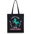 Эко-сумка I`m unicorn Черный фото