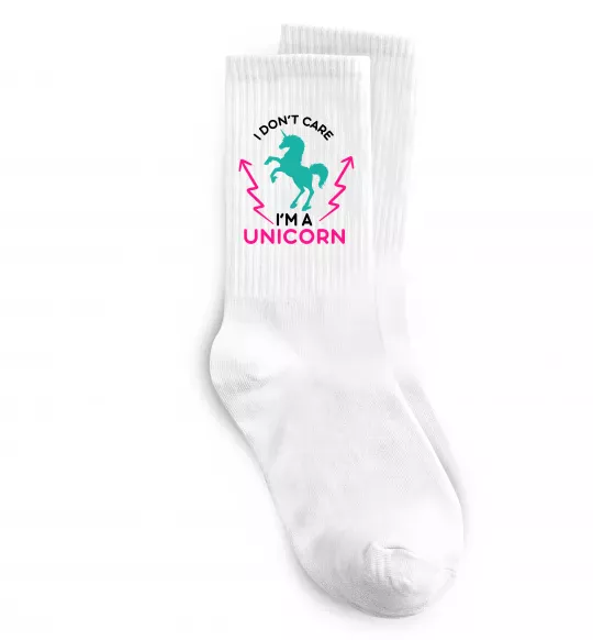 Носки I`m unicorn Белый фото