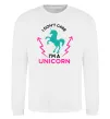 Свитшот I`m unicorn Белый фото
