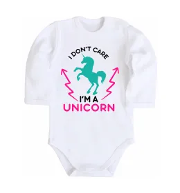 Дитячий бодік I`m unicorn Білий фото