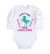 Дитячий бодік I`m unicorn Білий фото