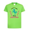 Дитяча футболка I`m unicorn Лаймовий фото