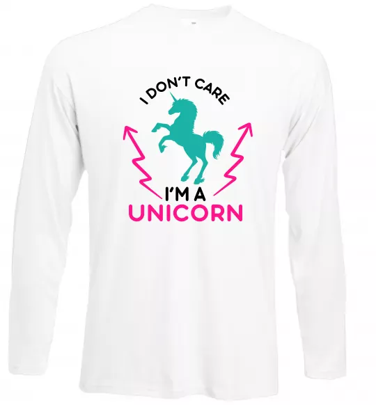 Лонгслів I`m unicorn Білий фото
