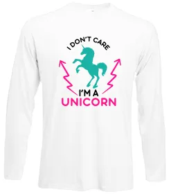 Лонгслив I`m unicorn Белый фото