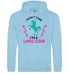 Чоловіча толстовка (худі) I`m unicorn Блакитний фото