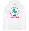 Жіноча толстовка (худі) I`m unicorn Білий фото