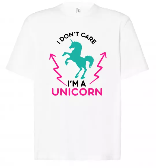 Футболка Оверсайз I`m unicorn Білий фото