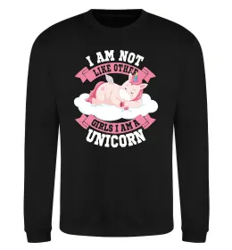 Свитшот I am not like other girls Черный фото