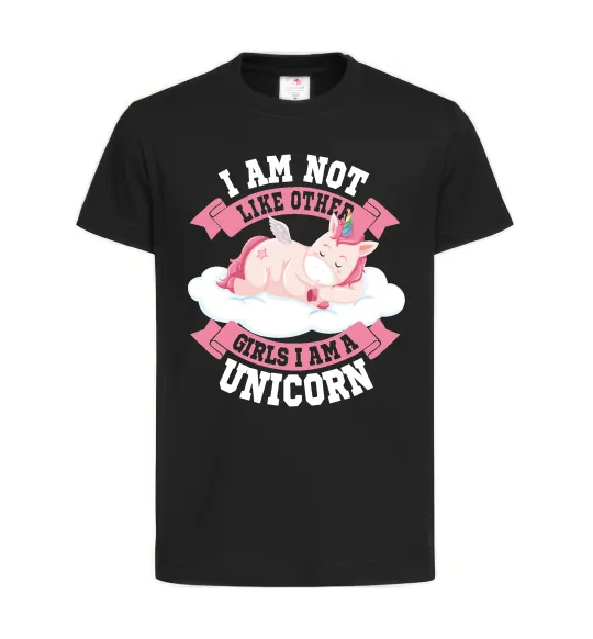 Детская футболка I am not like other girls Черный фото