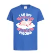 Детская футболка I am not like other girls Ярко-синий фото