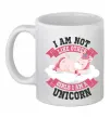 Чашка керамическая I am not like other girls Белый фото