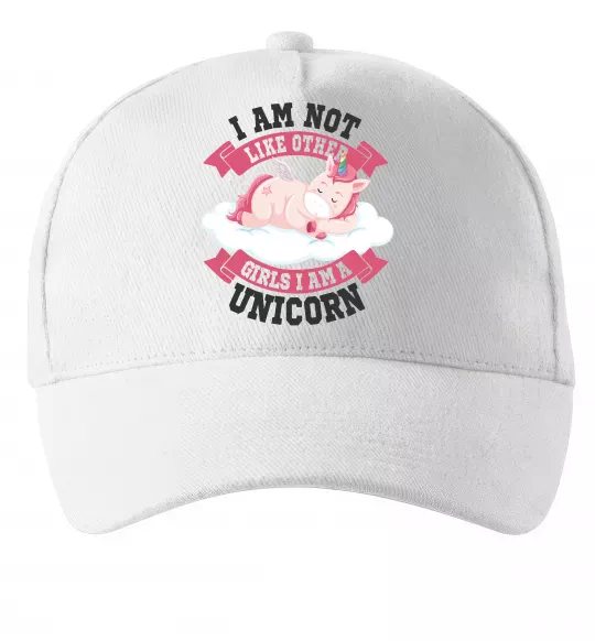 Кепка I am not like other girls Белый фото