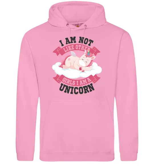 Жіноча толстовка (худі) I am not like other girls Рожевий фото