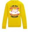 Детский Свитшот I am not like other girls Солнечно желтый фото