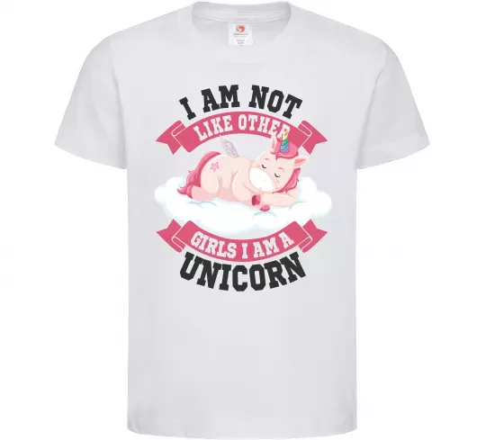 Детская футболка I am not like other girls Белый фото