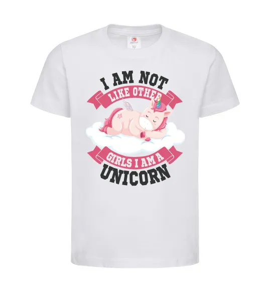 Детская футболка I am not like other girls Белый фото